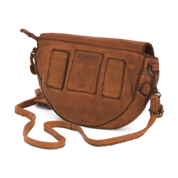 HARBOR 2ND Leather Moon Convertible Belt Bag Crossbody - Picture 4 of 4